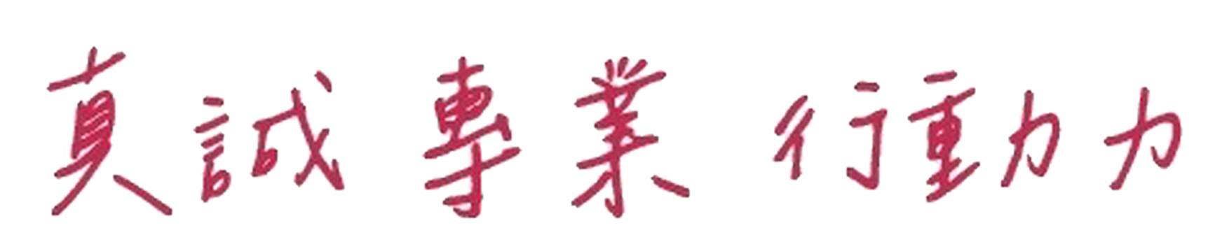 專業 真誠 行動力